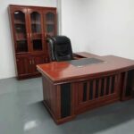 1.6m Executive Mahogany Office Desk
