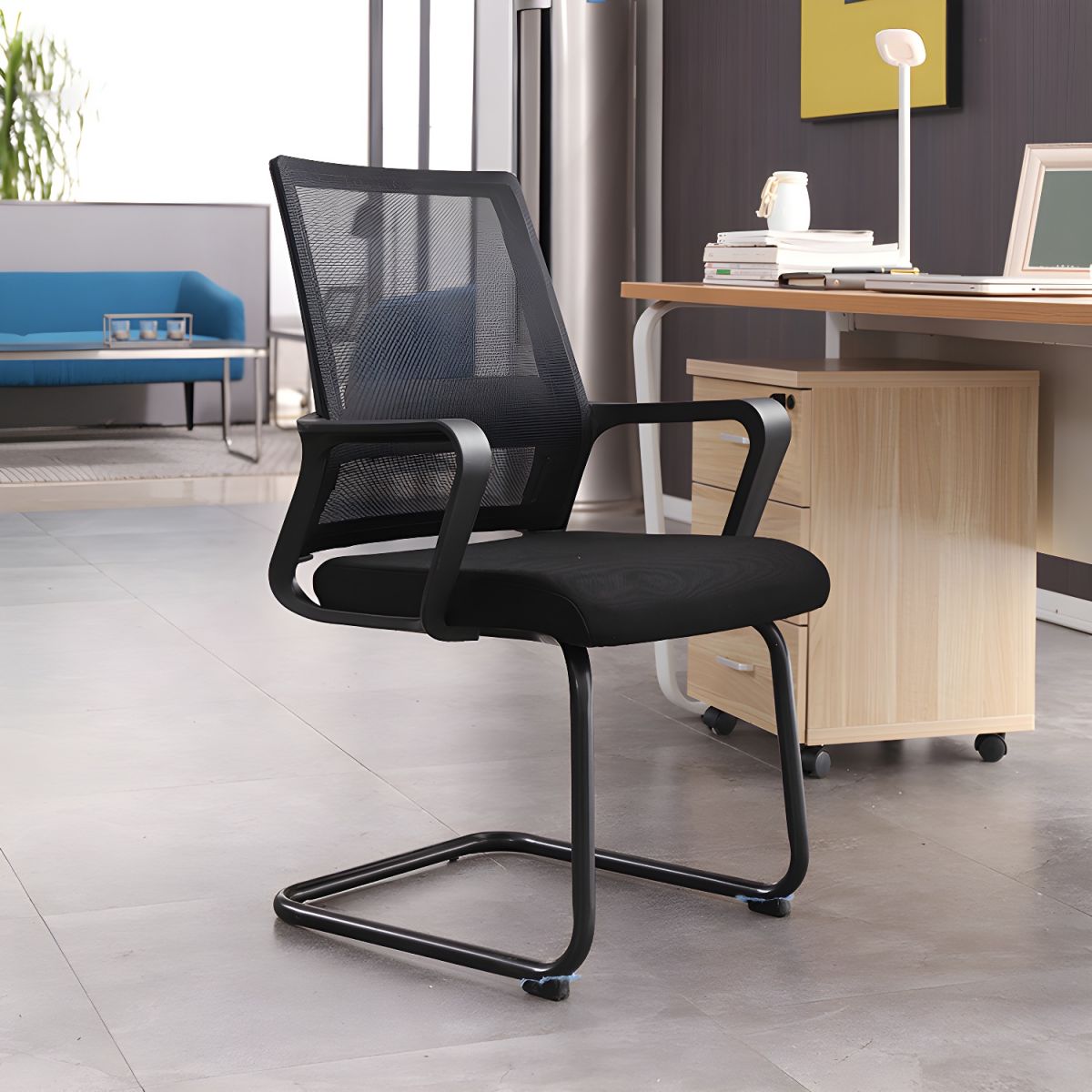 Cantilever mesh office seat - Image 4
