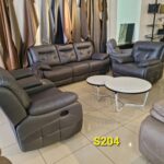 Grey 6-Seater Recliner
