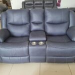 Grey 2-Seater Recliner Sofa