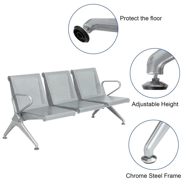 3-Link heavy duty waiting bench - Image 2